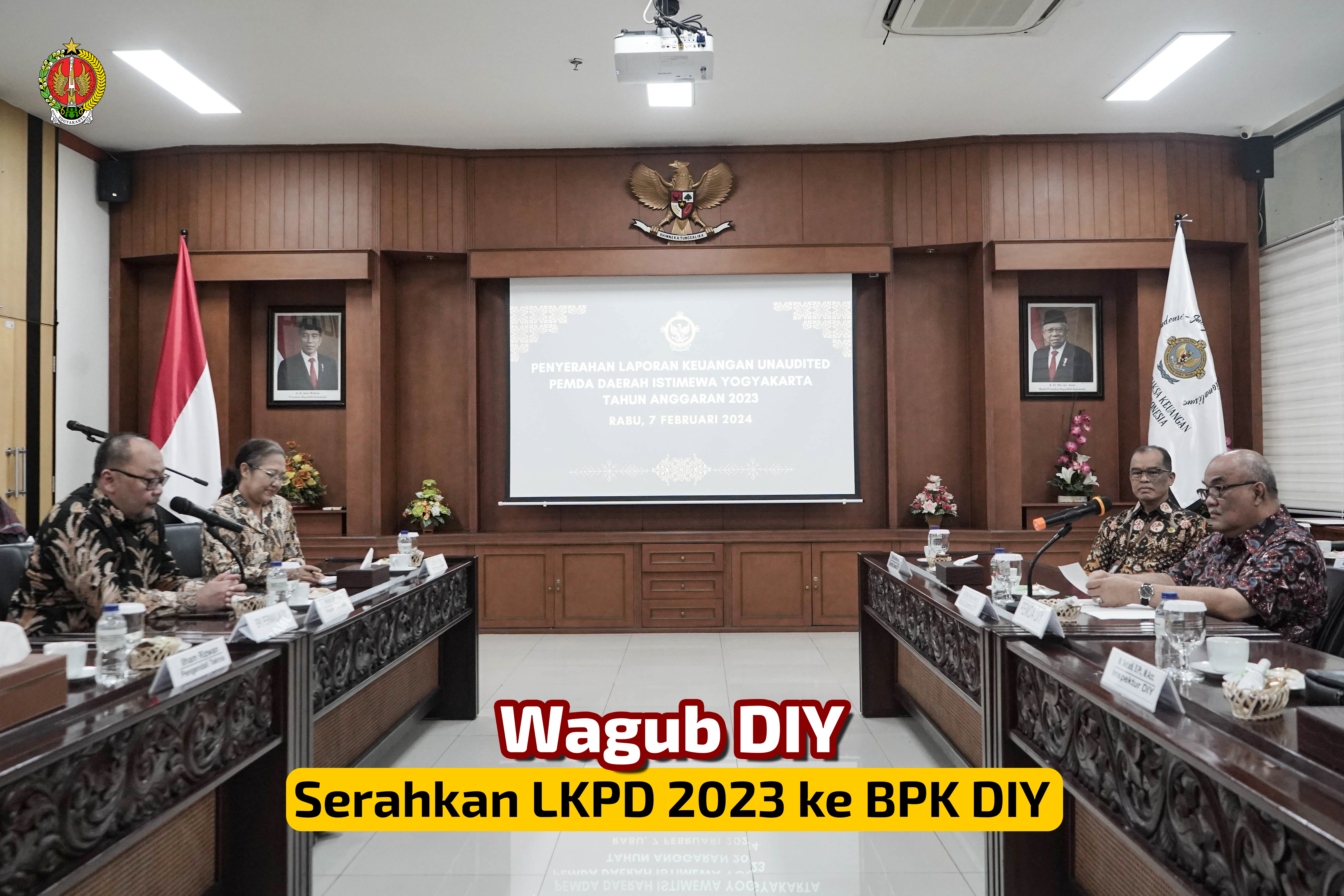  Wagub DIY Serahkan LKPD 2023 ke BPK DIY